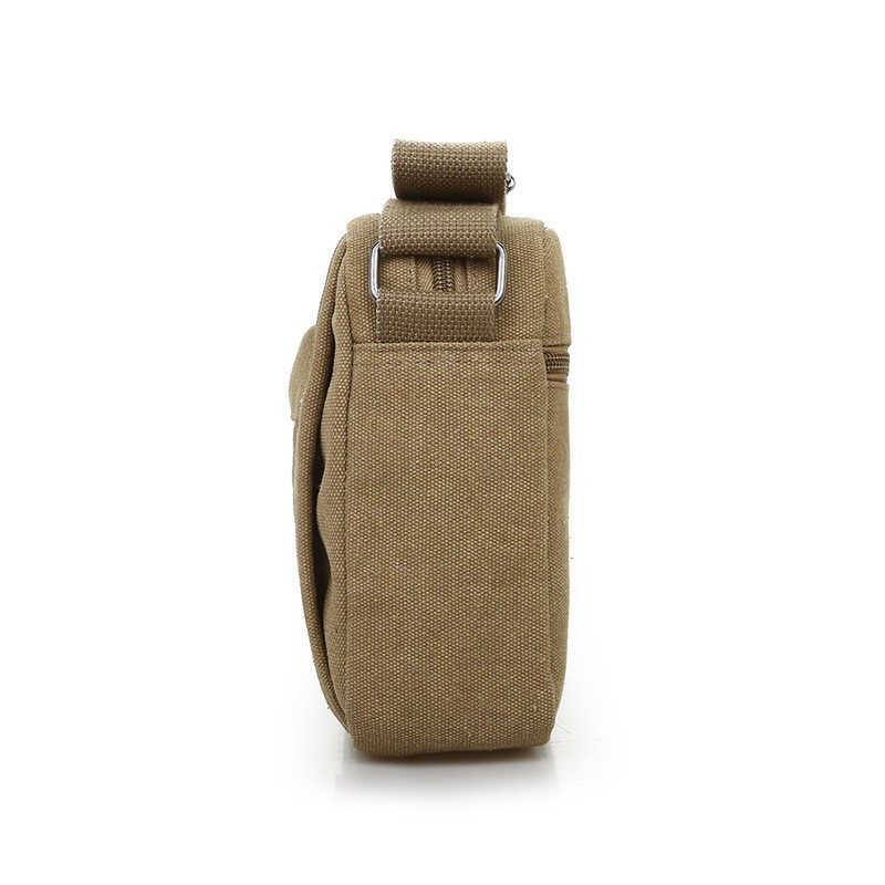 Túi Đeo Chéo Nam Nữ Vải Bố Túi Đeo Vai Nam Chất Liệu Kaki Chống Nước  Size 18*25cm