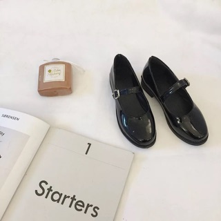 Giày ulzzang dáng vintage có ảnh thật