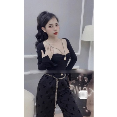Áo cúp ngực vòng cổ xích xinh xắn - Sét rời cá tính