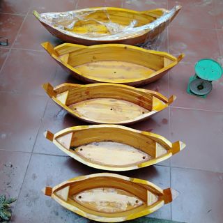 Chậu thuyền gỗ thuận buồm xuôi gió
