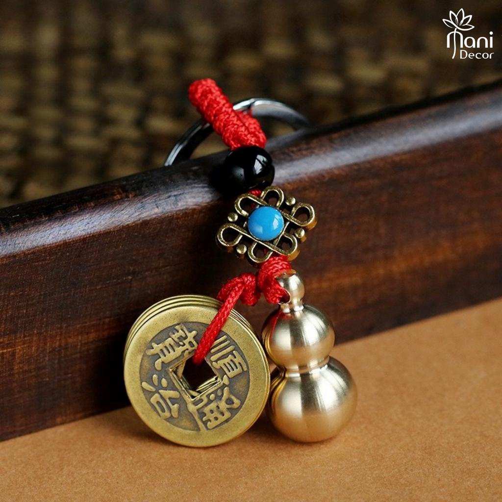 Móc khóa hồ lô đồng, may mắn tài lộc - Mani Decor