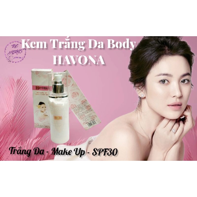 KEM DƯỠNG THỂ TRẮNG DA HAVONA MAKE UP BODY