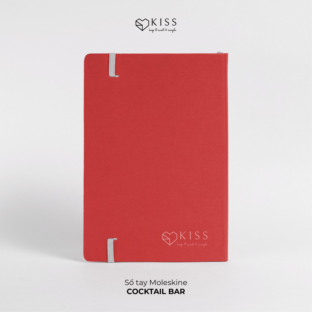 Sổ tay KISS Moleskine trơn - BST Cocktail Bar /Bìa cứng 160 trang