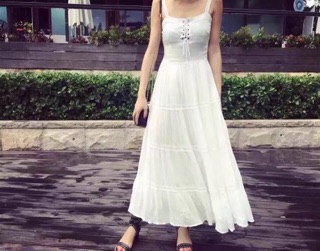 Đầm maxi trơn