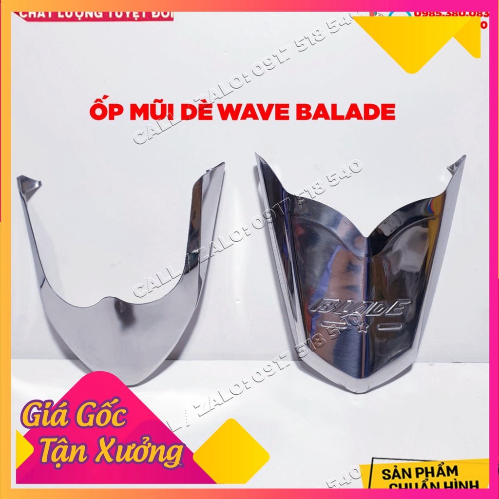 Ốp Mũi Dè Trước , Sau iNox Sh mode / Air Blade 2020 / Wave A / Wave Blade / Lead / Vision / Future Fi ( Gía 1 Cặp ) (Ảnh