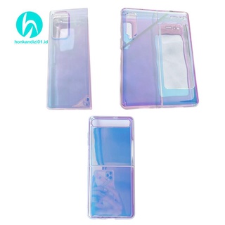 Ốp Điện Thoại Tpu Silicon Màu Tím Nhạt Cho Samsung Galaxy Z Fold 2 Fold2 5g
