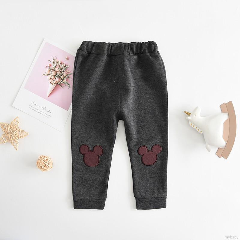 Quần Legging Cotton Lưng Thun In Họa Tiết Hoạt Hình Cho Bé Gái