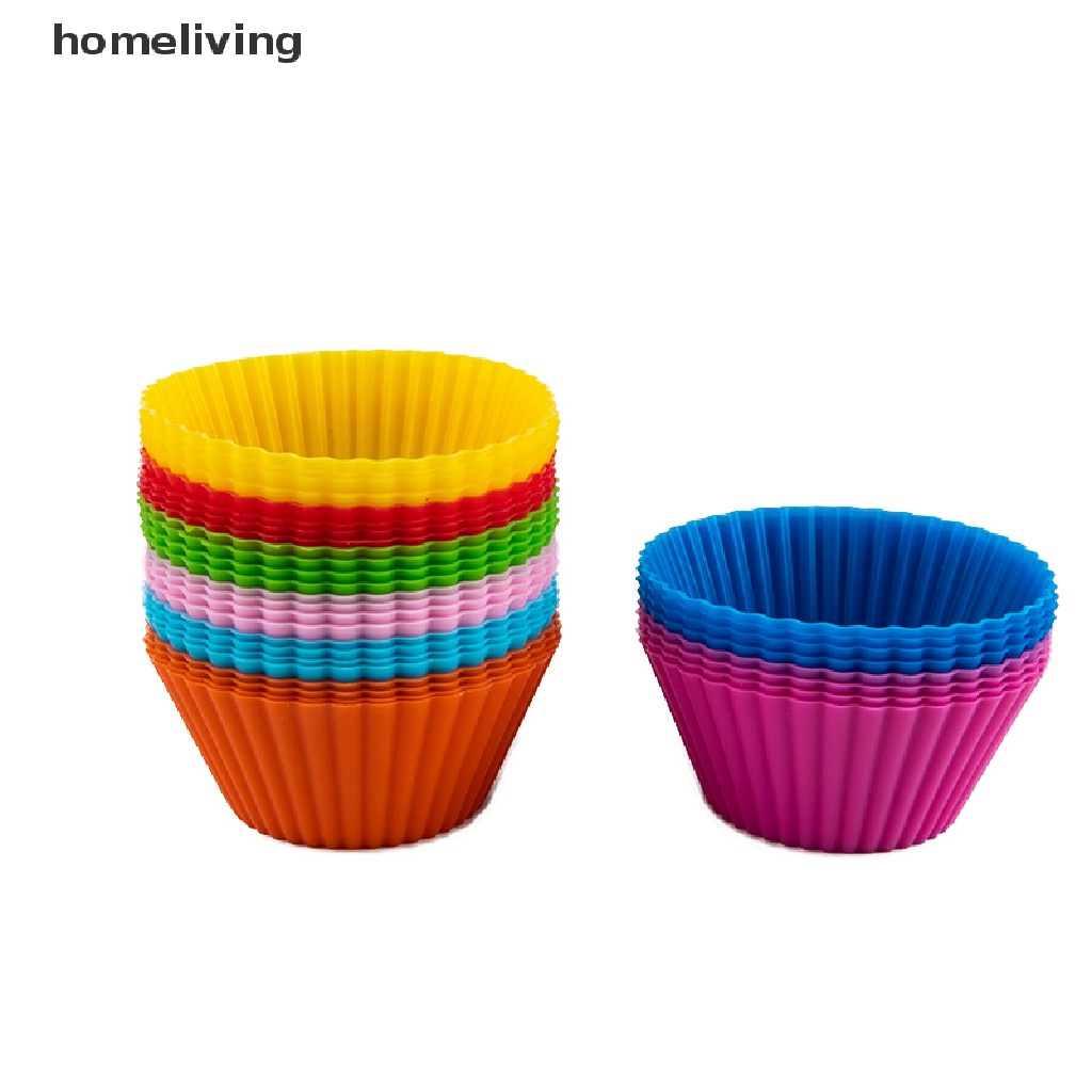 Bộ 4 Khuôn Silicone Làm Bánh Muffin Tiện Dụng