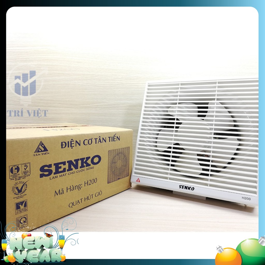 Hút mùi gắn tường H200 Senko (35W) - Động cơ lõi đồng 100% - Nhỏ gọn - Dễ sử dụng -  Các model khác: H100, H150, H250