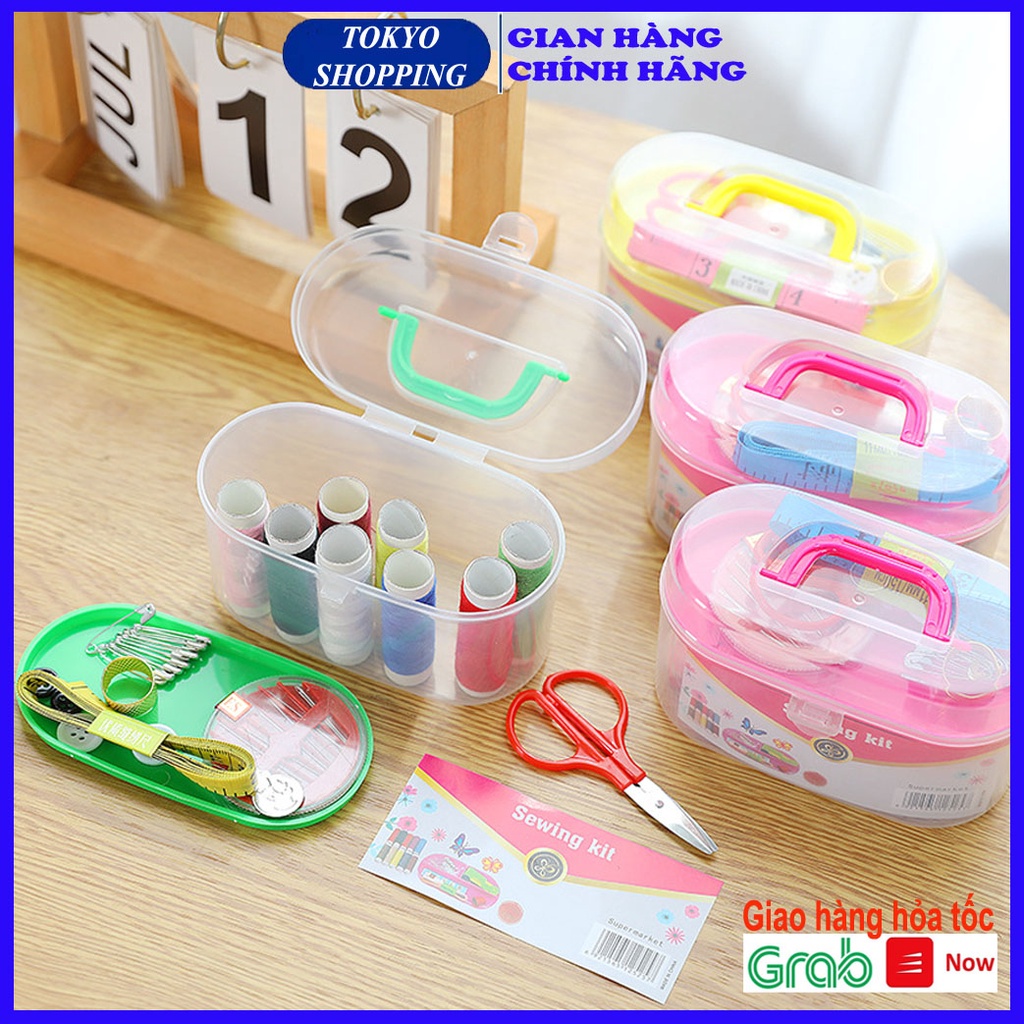 Hộp kim chỉ khâu vá đa năng cỡ lớn