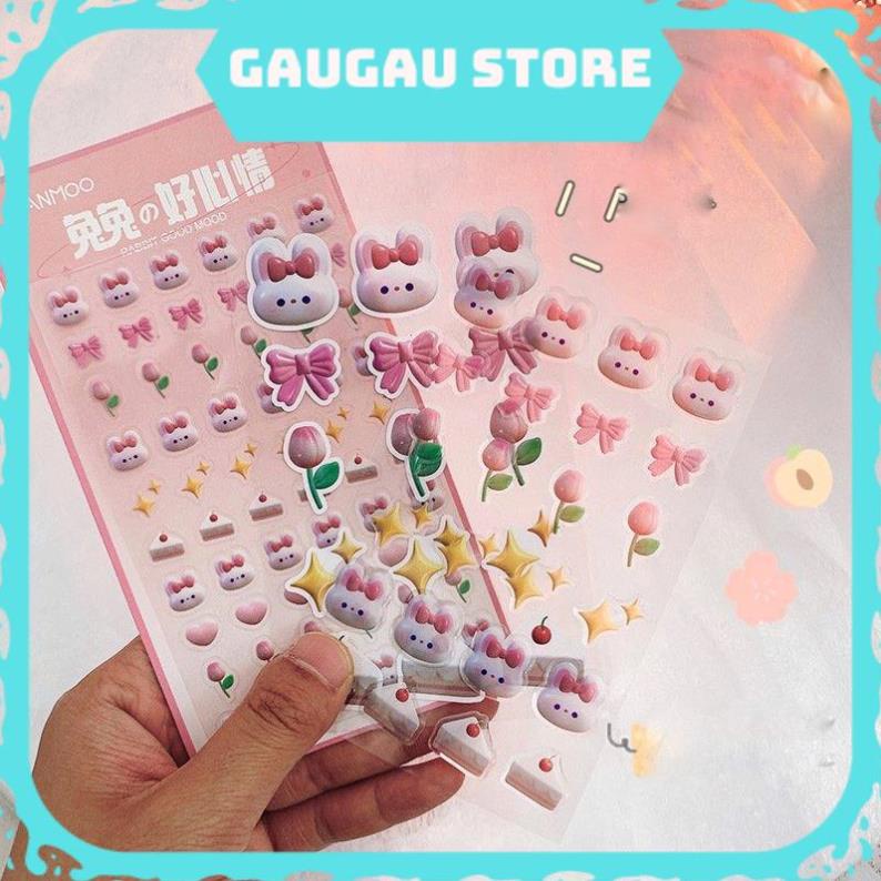 Sét 3 Miếng Dán Hoạt Hình 3D Trang Trí Dễ Thương Siêu Lạ [ Hỏa Tốc, Hàng Loại 1 ]