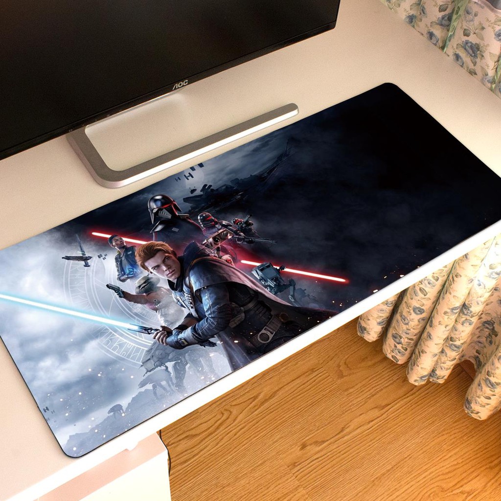 Tấm Lót Chuột Và Bàn Phím Cỡ Lớn In Hình star wars Độc Đáo