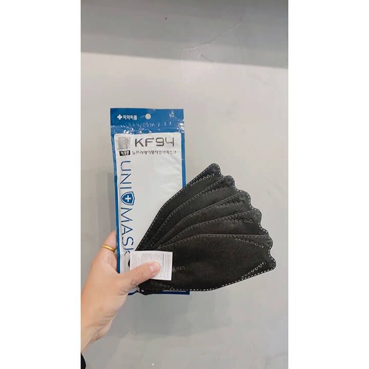 Thùng 300 chiếc khẩu trang 4 lớp KF94 Uni Mask 4 lớp chống bụi mịn và kháng khuẩn cao cấp công nghệ Hàn Quốc, Đủ Màu