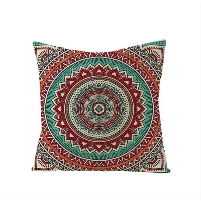 Vỏ gối hoạ tiết Boho Vintage