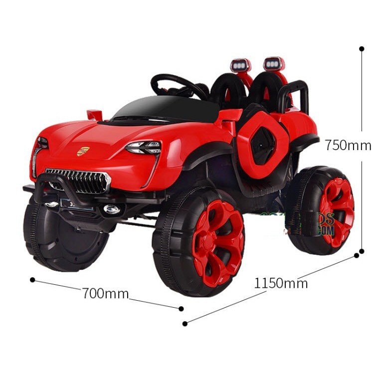 XE Ô TÔ ĐIỆN TRẺ EM D707 (MDX911) 2 chỗ ngồi - có điều khiển từ xa cho bố mẹ