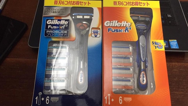 Dao cạo râu Gillette Fusion 6+1 Nhật Bản