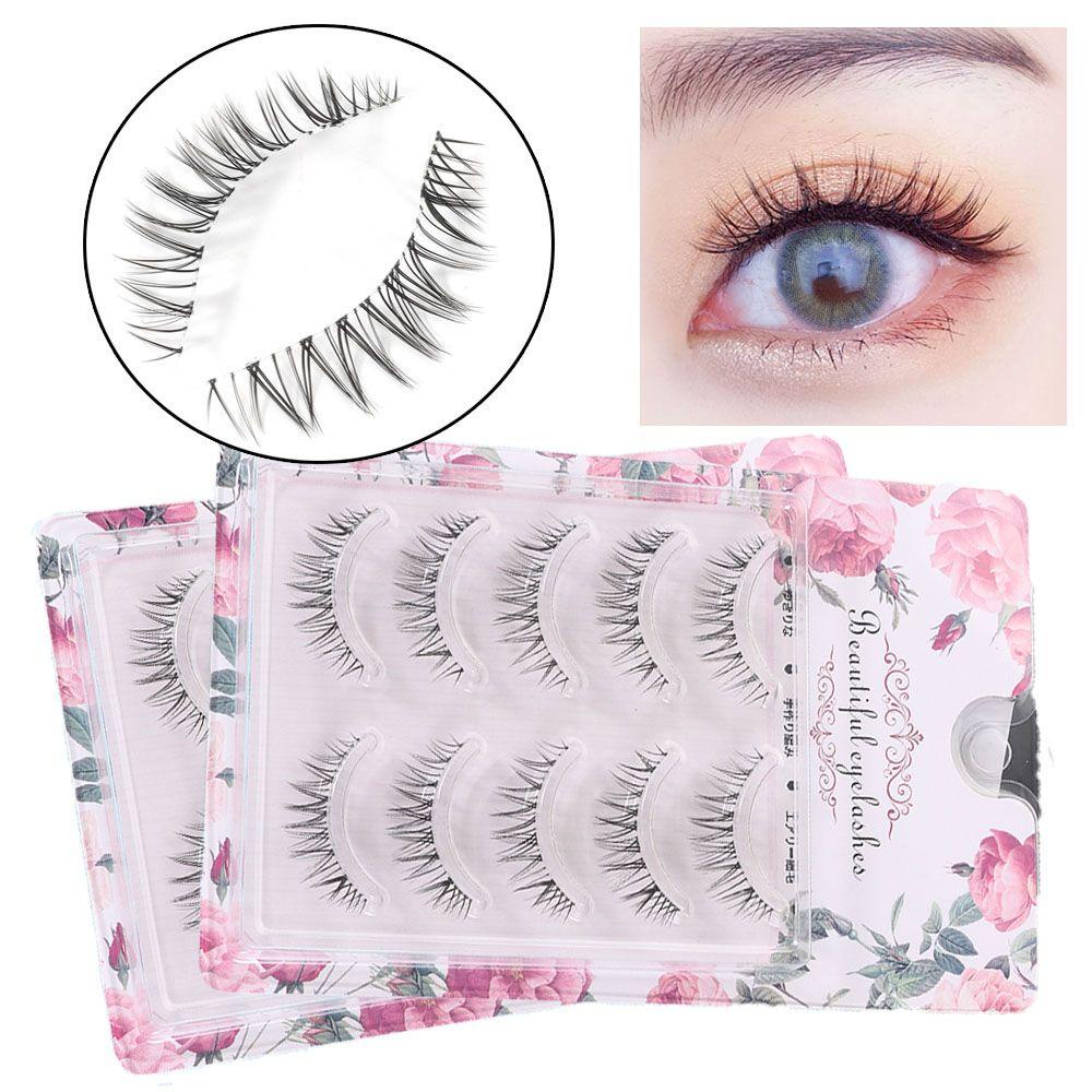 NIUYOU Set 5 Cặp Lông Mi Giả Vô Hình Tái Sử Dụng Tiện Lợi