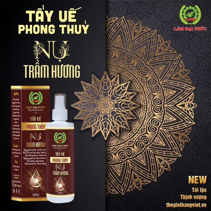 [ Mới ] Xịt tẩy uế phong thuỷ kết tinh từ nụ Trầm Hương Lâm Đại Phúc