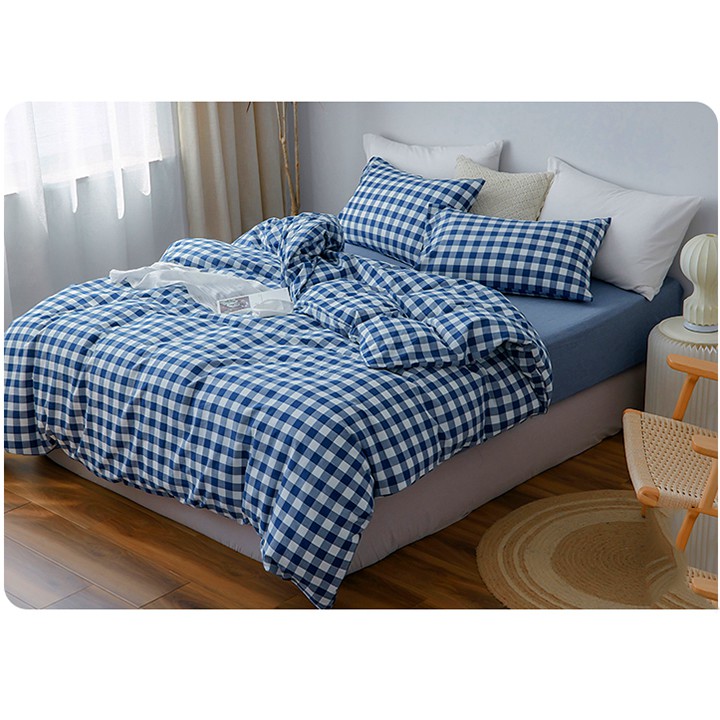 Bộ ga giường và 2 vỏ gối Poly Cotton 1m6x2m và 1m8x2m, Bộ ga gối drap thun 3 món nhiều mẫu (có bán vỏ gối, vỏ chăn rời)