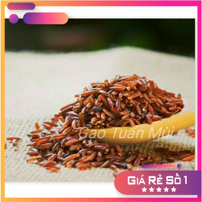 Gạo Lứt Đỏ ( Huyết Rồng) - hạt dài đỏ giàu dinh dưỡng tốt cho sức khỏe - túi PE 1kg [Phú Tuấn Shop]