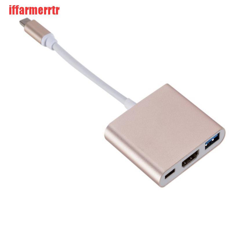 Bộ Chuyển Đổi Type C Sang Usb-C Hdmi Usb 3.0 3 Trong 1