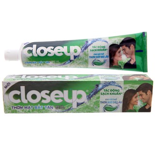 Kem đánh răng Closeup Bạc hà/Muối/Thảo dược/Lửa băng, 180gr.
