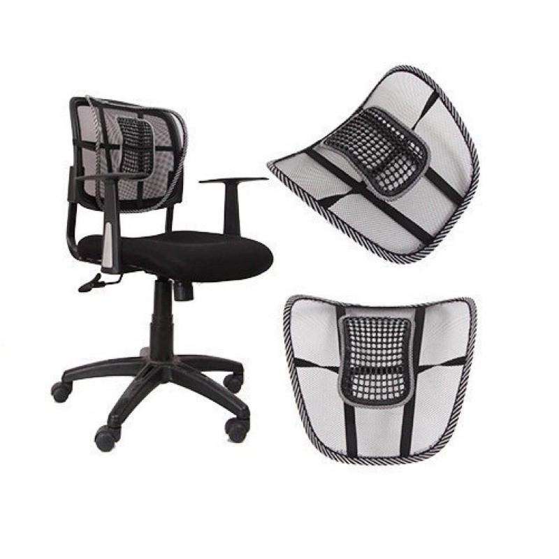 Tấm lưới ghế tựa lưng ghế văn phòng, xe ôtô - 41cm hỗ trợ chống gù lưng, đai co giãn. | BigBuy360 - bigbuy360.vn