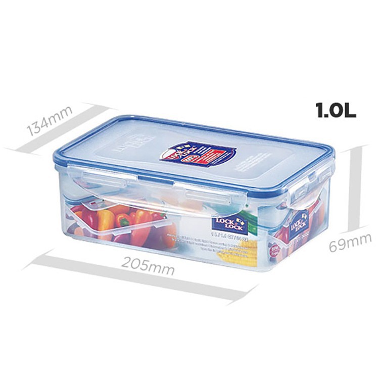 Bộ 3 hộp nhựa đựng thực phẩm Lock&Lock HPL817R03 (2 hộp 350ml, 1 hộp 1 lít)