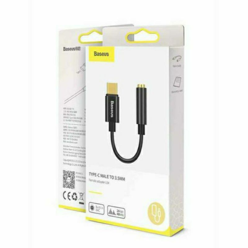Jack Chuyển Baseus L54 Type C Ra Cổng Tai Nghe 3.5mm hỗ trợ đàm thoại ( Chính Hãng )