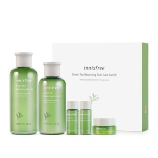 Bộ sản phẩm Innisfree Green Tea Balancing Skin Care Set EX (5 món)