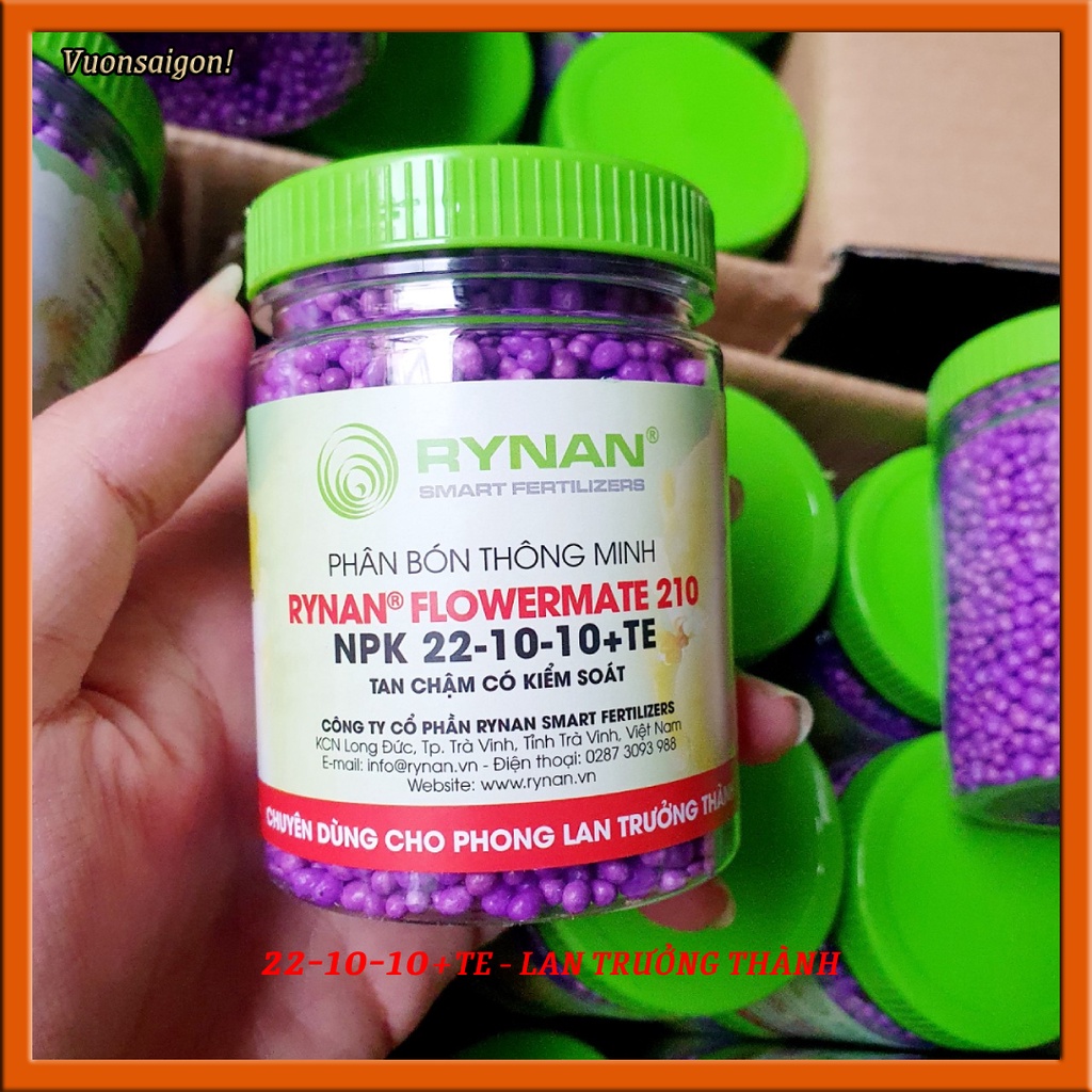 Rynan Phân Tan Chậm Cho Cây Con-Trưởng Thành-Ra Hoa Dùng Bón Lan, Bonsai Rynan200/ Rynan210/ Rynan220 150gr