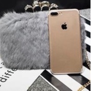 Hàng Có Sẵn Túi Xách 100% Lông Thỏ Thật Handmade Túi Đeo Chéo Da Pu Phối Khóa Kéo Thời Trang Dự Tiệc Cho Nữ