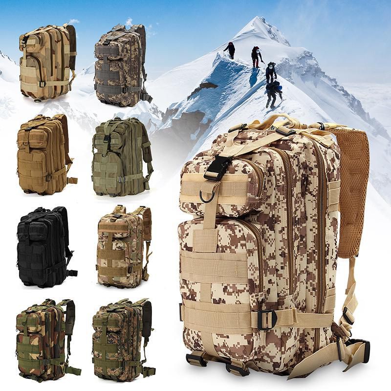 Large Capacity Outdoor Military Tactical Army Camping Hiking Backpack Rucksack