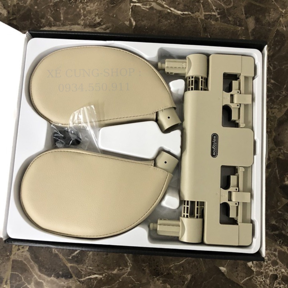 Gối tựa đầu chống mỏi cổ khi ngủ trên xe ô tô- kèm giá đỡ điện thoại