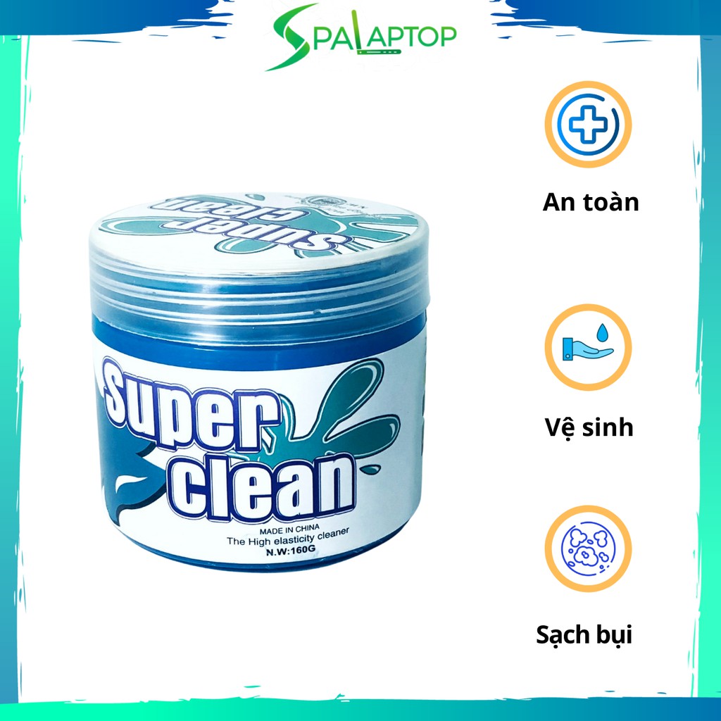 Gel vệ sinh bàn phím máy tính, laptop cực sạch đa năng và an toàn tiện dụng Super Clean và Magic Clean - Spa Laptop