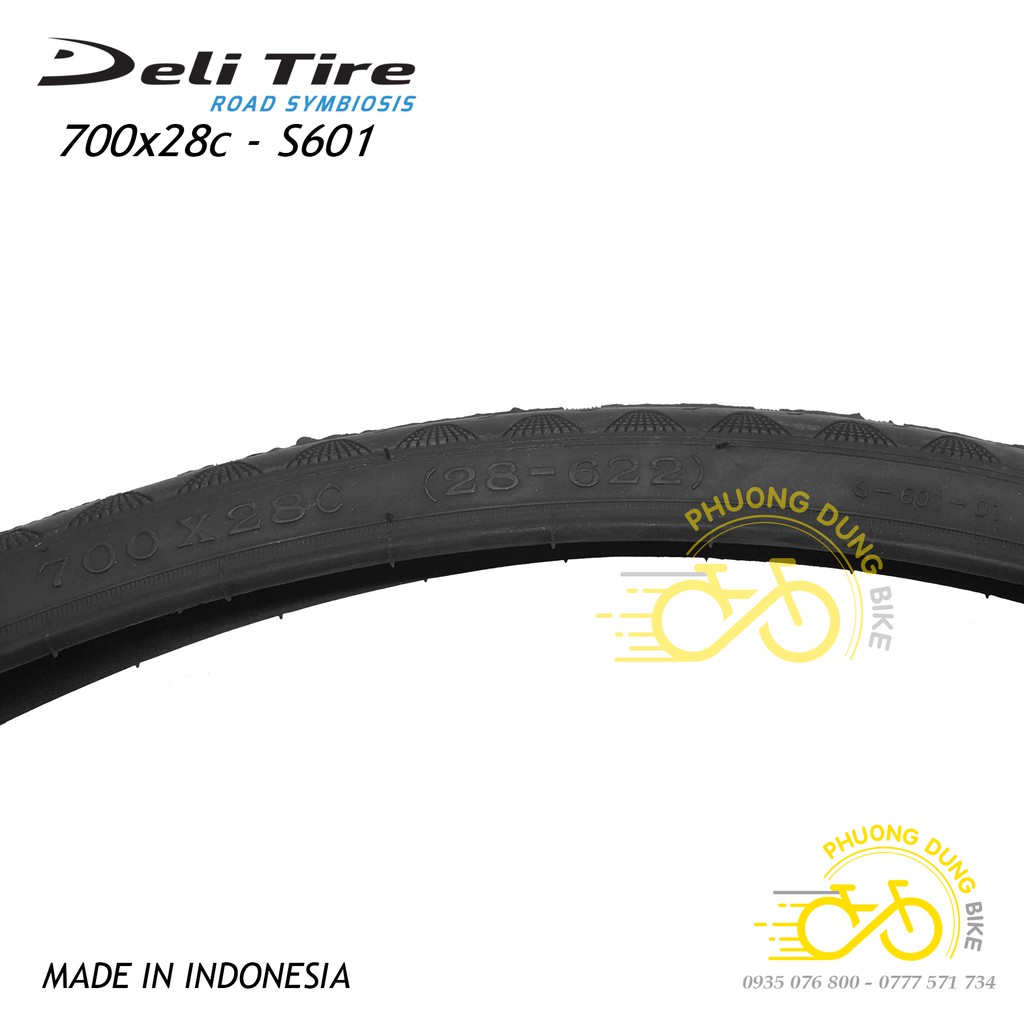 Lốp (Vỏ) xe đạp Deli Tire S601 700x28C - 1 Chiếc