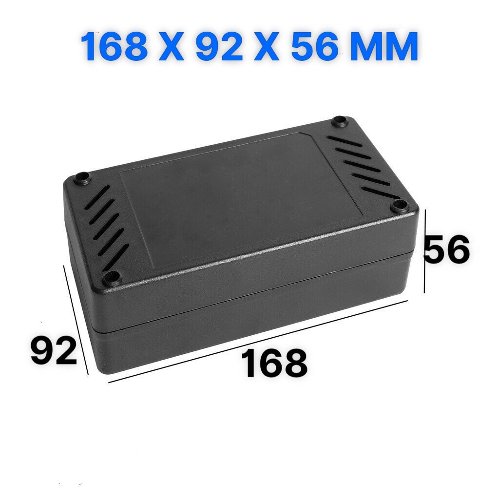 Hộp nhựa đựng mạch điện tử 168x92x52mm có tặng kèm ốc vít cao cấp