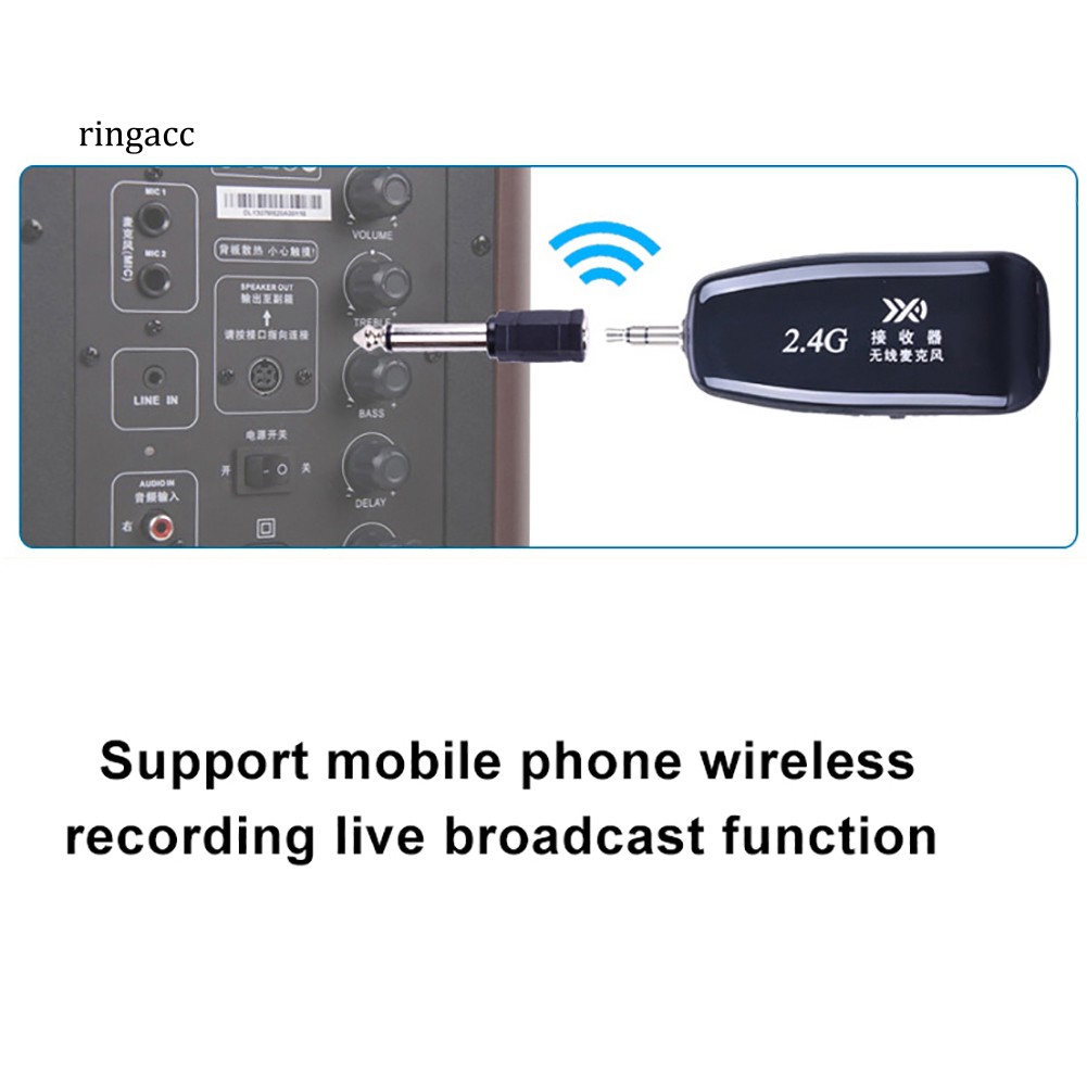 Micro Cài Áo Không Dây 2.4g Có Kẹp Kim Loại