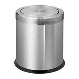 Thùng rác inox nắp lật ( cao 30cm)