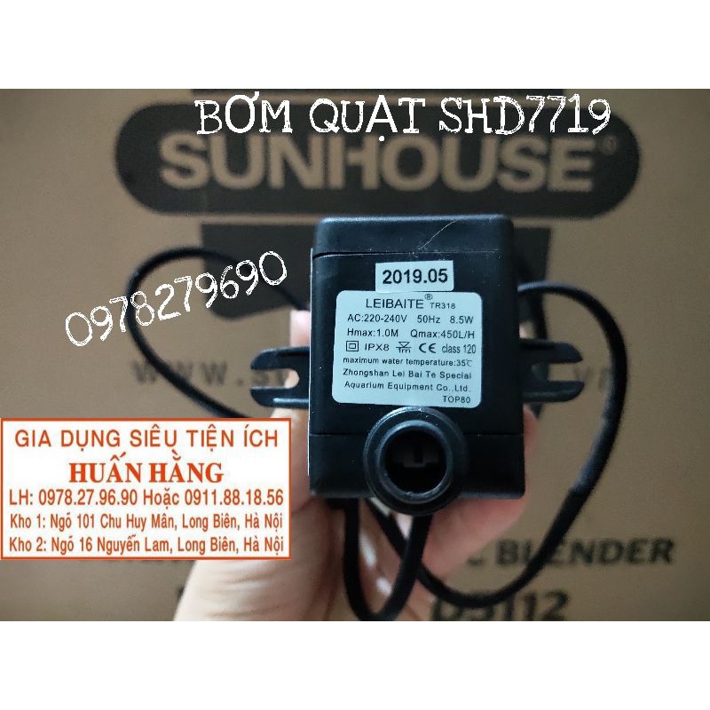 BƠM NƯỚC, BÁNH XE, Điều Khiển từ xa QUẠT ĐIỀU HOÀ SUNHOUSE SHD7719