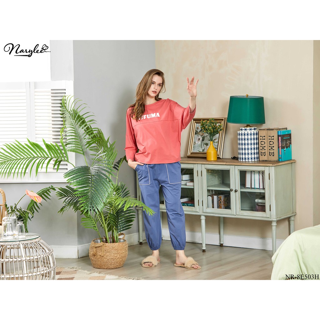 [Mã FASHIONMALLT4 giảm 15% đơn 150k] Bộ đồ mặc nhà 100% cotton cao cấp Narylee NR-8E503