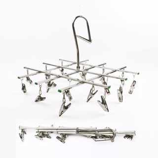 Kẹp phơi quần áo inox gấp gọn