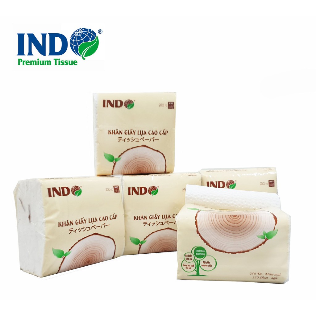 [COMBO 2] GÓI GIẤY RÚT LỤA NHỎ INDO 250 TỜ