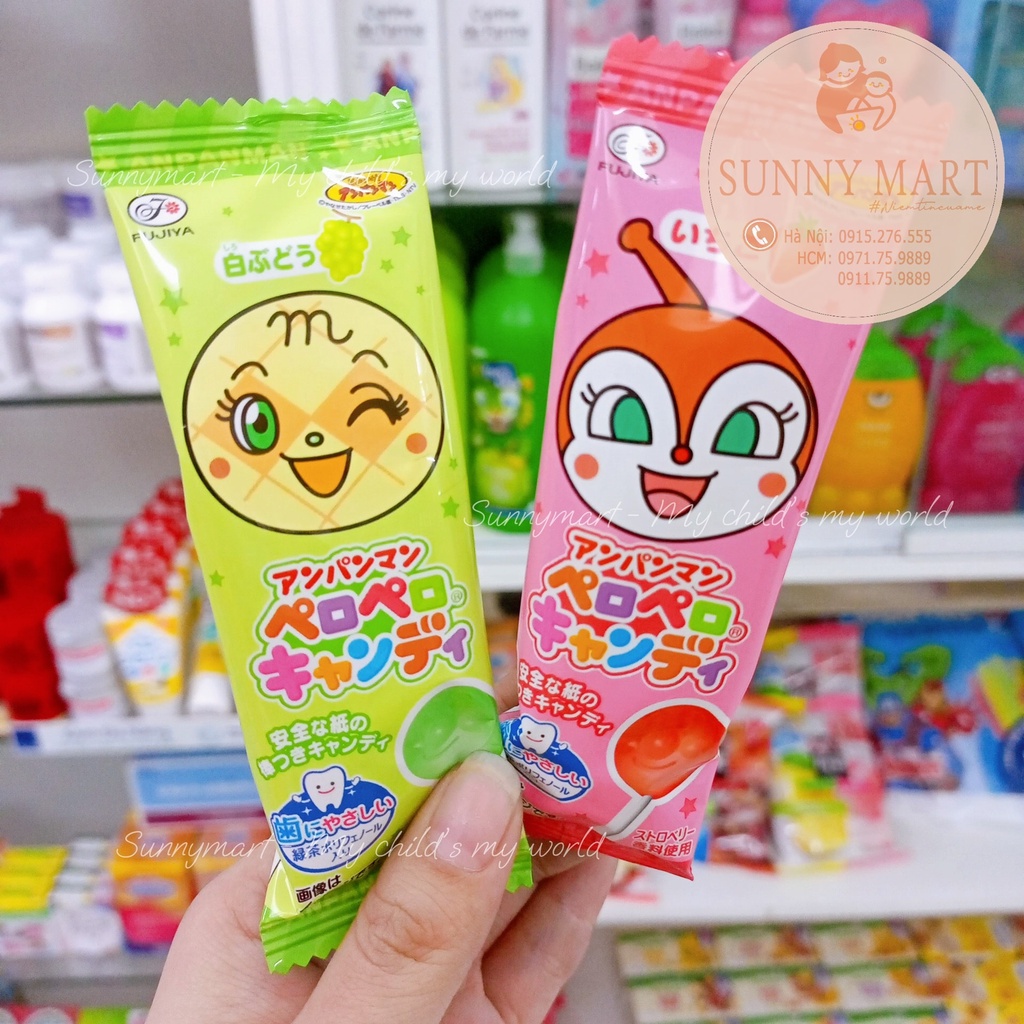 Kẹo mút chống sâu răng chú hề ANPANMAN Nhật