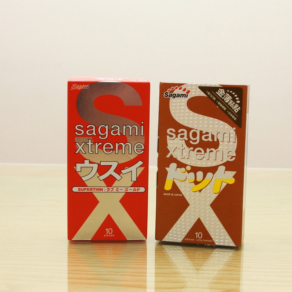2 hộp bao cao su Sagami Xtreme - Nhật Bản