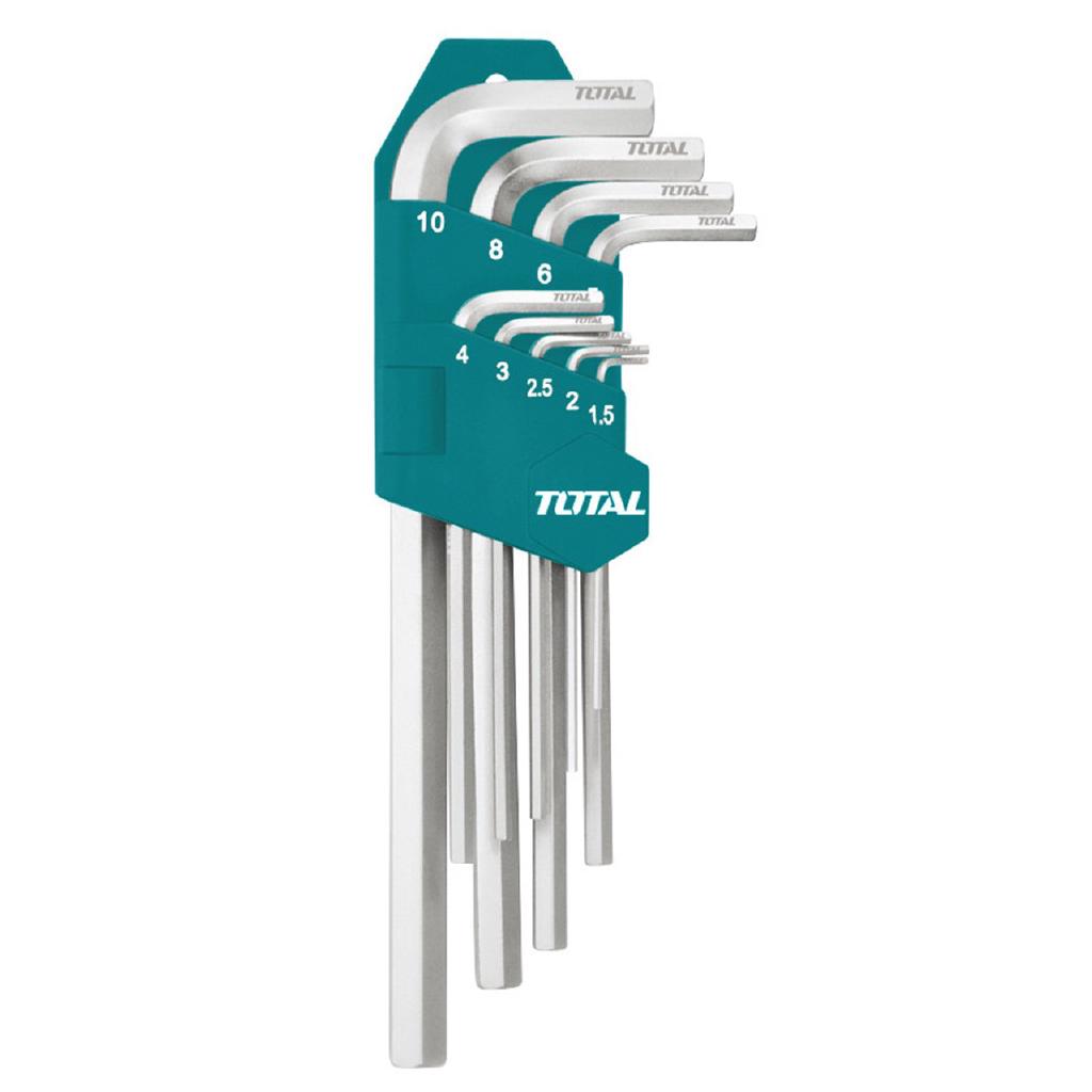 1.5-10MM BỘ LỤC GIÁC ĐẦU BẰNG 9 CHI TIẾT HỆ MÉT TOTAL THT106191