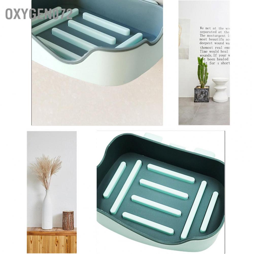 Oxygen072 Oxygen072 Đĩa đựng xà phòng trong tắm Khay bằng nhựa Treo tường Tổ chức phụ kiện