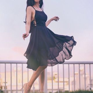 🌺dtb202242244 đầm xòe đan lưng thắt dây eo 🌺