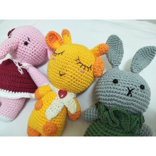 Combo 3 Gấu len handmade xinh xắn