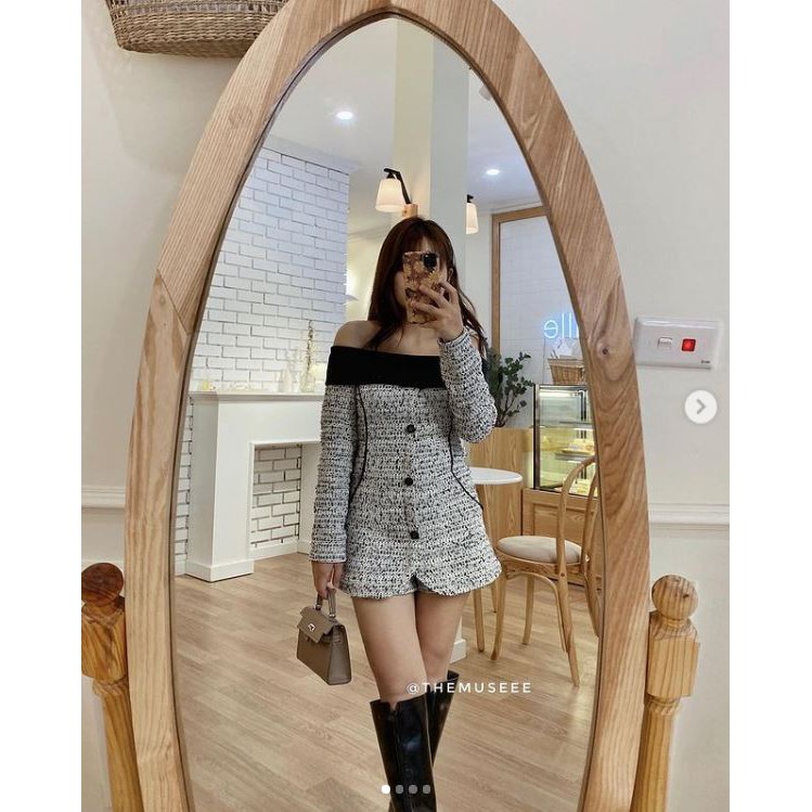 Set dạ tweed size S from The Muse